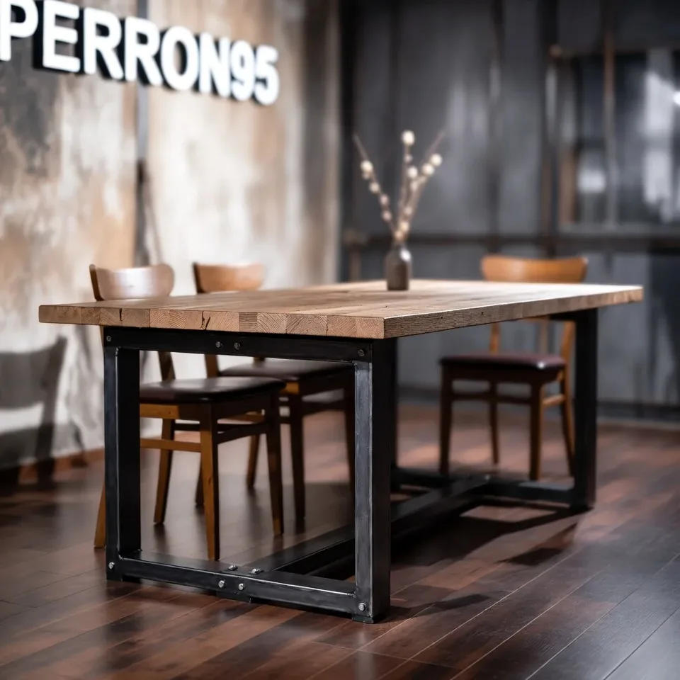 Eettafel Oak Industrial